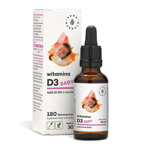 Vitamin D3 Baby 400 IE in Tropfen von 30 ml AURA HERBALS