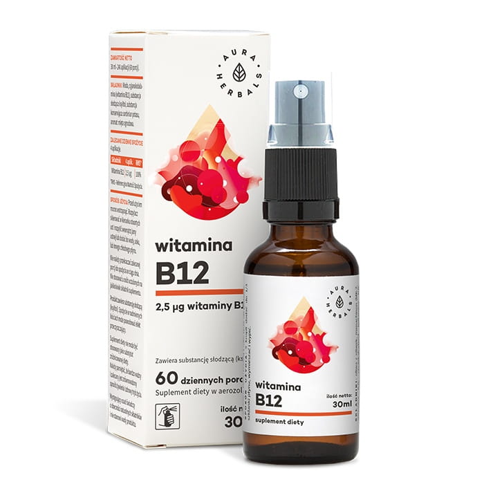 Vitamin B12 Spray 30 ml AURA HERBALS