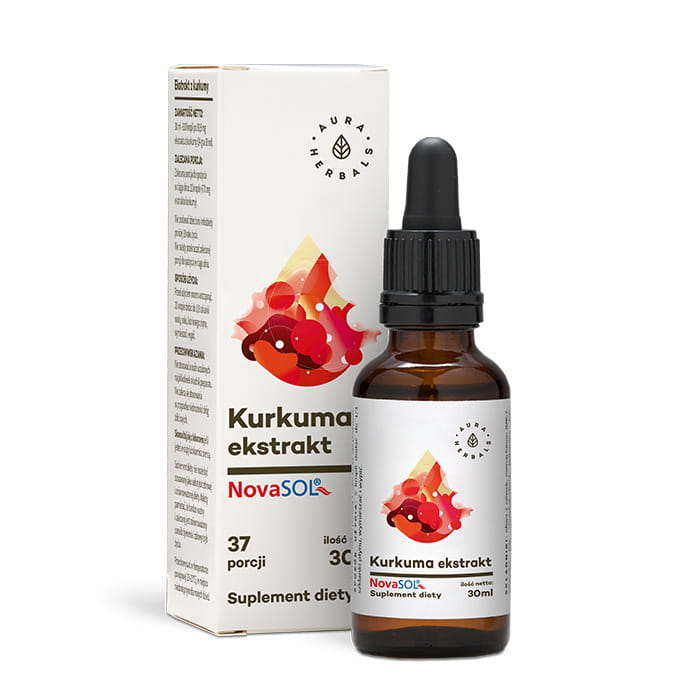 Kurkuma-Nova-Sol-Extrakt in Tropfen von 30 ml AURA HERBALS