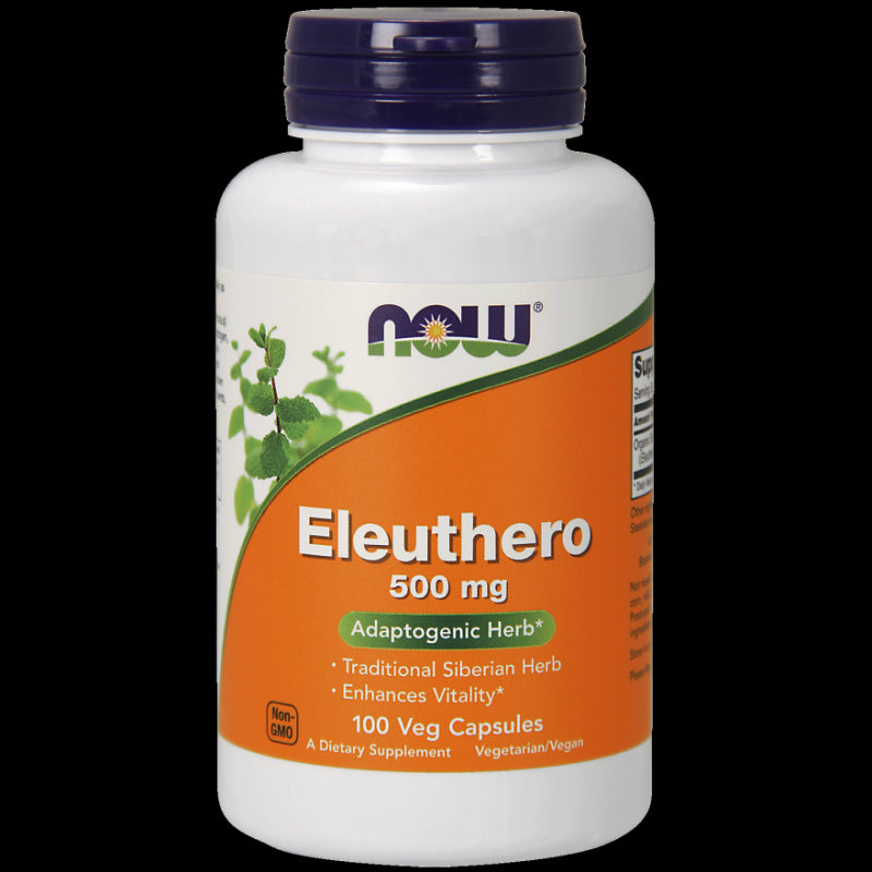 Eleuthero 500 MG Sibirischer Ginseng 100 Kapseln NOW FOODS
