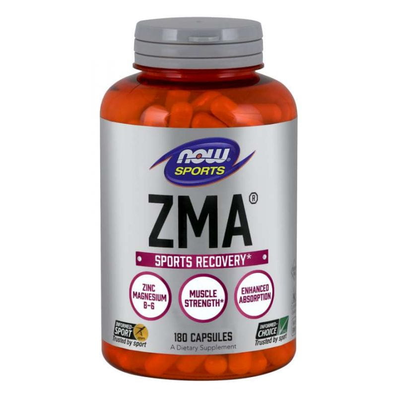 ZMA Zink, Magnesium und Vitamin B6 180 Kapseln NOW FOODS