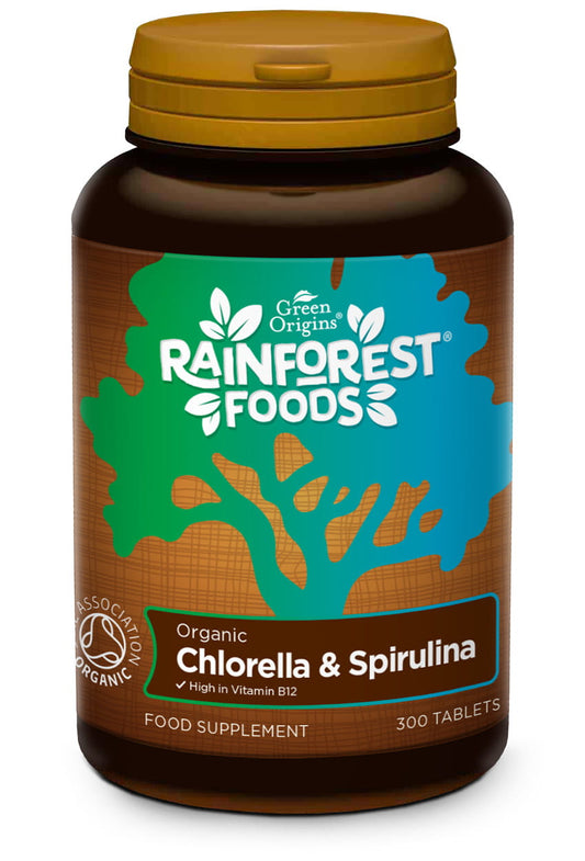 Eco Spirulina und Chlorella 300 Tabletten RAINFOREST FOODS