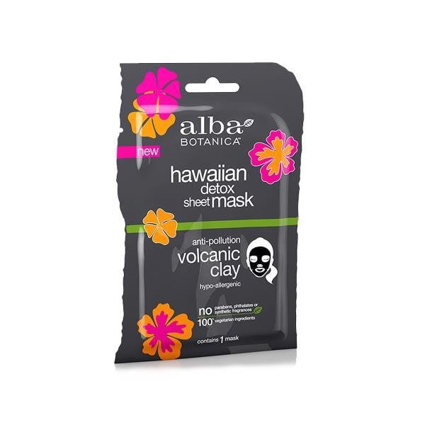 Entgiftende Tuchmaske mit vulkanischer Tonerde