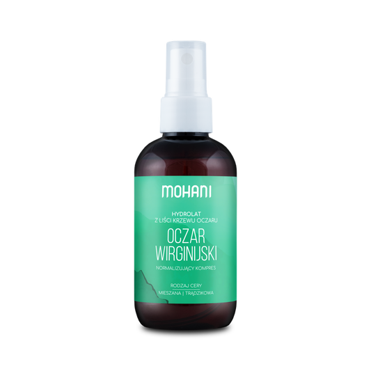 Hamamelishydrolat in 100 ml Flasche von biogo, frisch und naturbelassen, ideal für Hautpflege und Gesichtsanwendung.