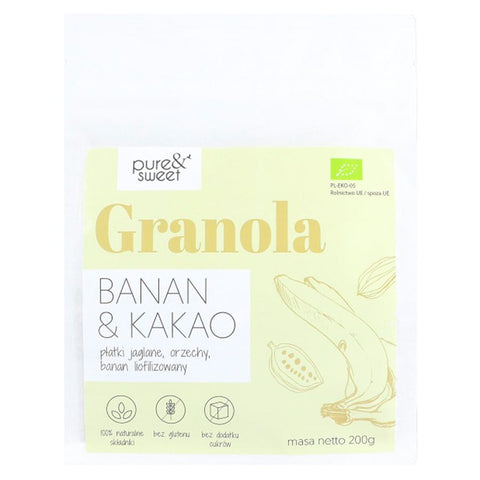 Granola Banane - Kakao BIO 200g PURE & SWEET