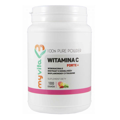 Vitamin C FORTE + Wildrosenextrakt, Zitrus-Bioflavonoide 1000g MYVITA