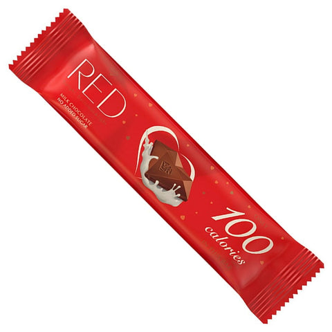 Milchschokoladenriegel ohne Zuckerzusatz nur 100 Kalorien 26g RED DELIGHT