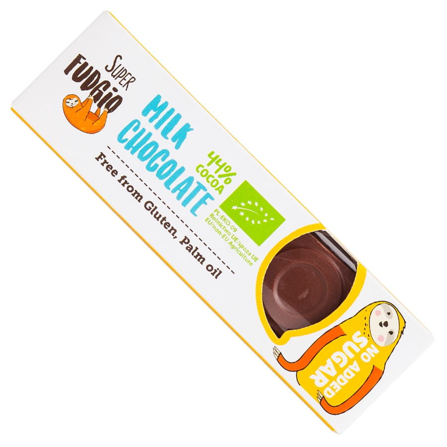 Schokoladenmilchriegel ohne Zuckerzusatz BIO 40g SUPER FUDGIO