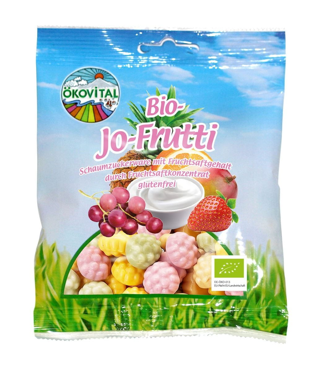 Glutenfreie Fruchtjoghurtgelees BIO 80 g - OKOVITAL