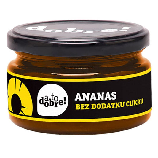 Ananas ohne Zuckerzusatz in Marmeladenkonsistenz, 215 g, von A TO DOBRE!