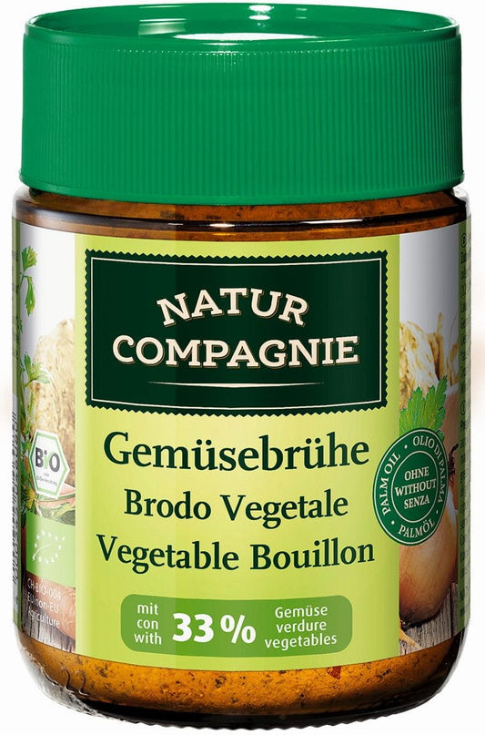 Bio-Gemüsebrühe von NATUR COMPAGNIE, 100 g, mit frischen gemüsehaltigen Kräutern in einer Packung