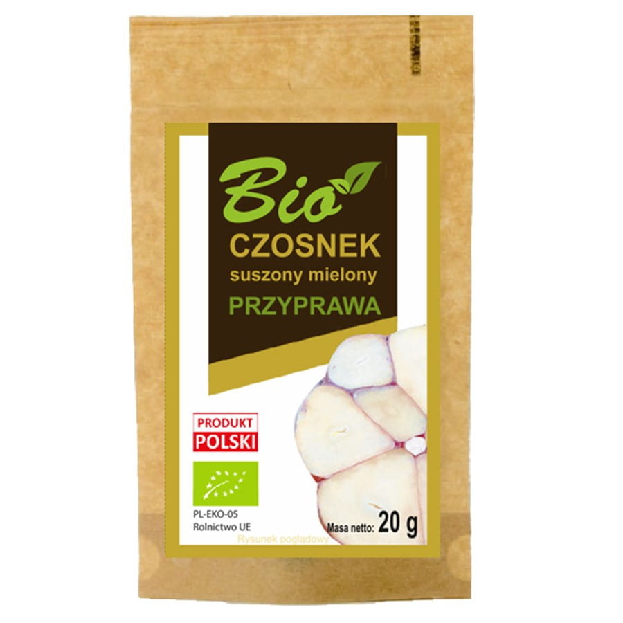 Getrockneter gemahlener Knoblauch BIO 20g PRODUKTE AUS DER NATUR