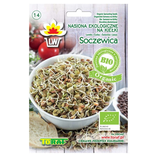 Bio Linsen für Sprossen, 30g, von P.N. TORAF, frische und keimfähige Bio-Samen für gesunde Sprossenzubereitung