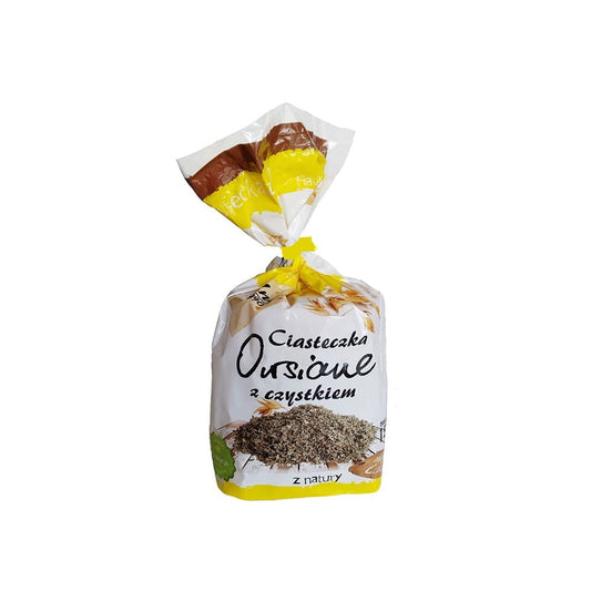 Cistus Haferplätzchen von ANIA, 150 g, frisch gebackene Haferkekse auf einem Teller, perfekte gesunde Snack-Option