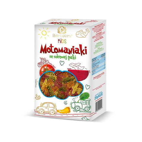 Motomaniac Nudeln für Kinder aus einer gesunden Packung 250 g - BARTOLINI