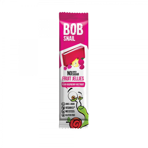Snack Birne - Himbeere - Rote Bete ohne Zuckerzusatz 38 g BOB SCHNECKE