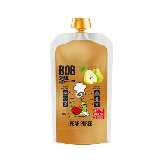 ECO-SNACK Birnenpüree 100 % Frucht in 400 ml Dose, glattes Püree mit reifen Birnen, ideal für Kinder und gesunde Snacks