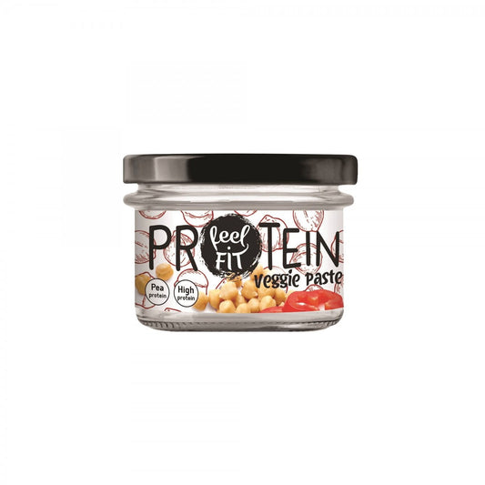 Geräucherte Paprika und Erbsenprotein Gemüsepaste von FEEL FIT in 185 g, cremige Konsistenz, frische Zutaten, natürliche Farbe