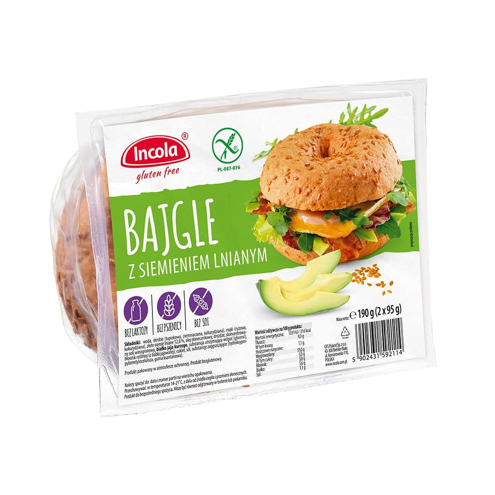 Bagels mit Leinsamen glutenfrei 190 g GFS POLAND