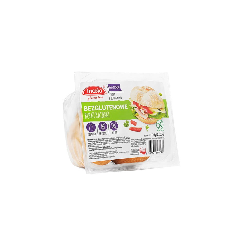 Kaiserbrötchen glutenfrei und laktosefrei 2 x 60 g