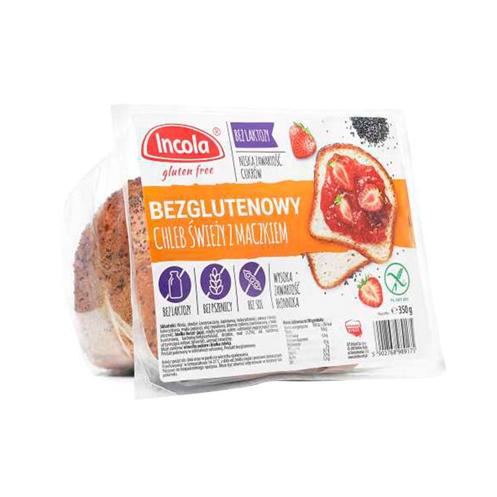 Frisches Brot mit Teig, glutenfrei und laktosefrei 350 g GFS POLAND