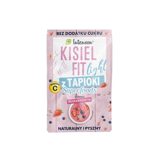Leichtes Erdbeergelee mit Tapioka von INTENSON, zuckerfrei, 30 g, cremige Konsistenz, frischer Fruchtgeschmack.