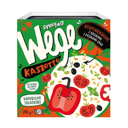 Bunter kontinentales Gericht mit Bulgur, Sprossen und Gemüse auf einem Teller, von JOYFOOD, 280 g.