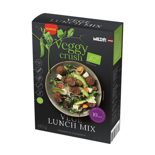 Bio-Gemüse-Lunchmischung von MILZU in 140 g Packung, frische bunte Gemüsemischung für gesunden Lunch.