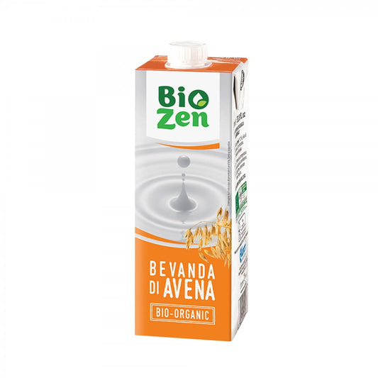 Bio-Haferdrink BIOZEN in 1000 ml Flasche, cremige pflanzliche Milchalternative aus Bio-Hafer, sichtbare Verpackung