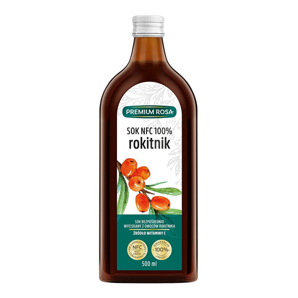 Sanddornsaft 100% 500 ml PREMIUM ROSA