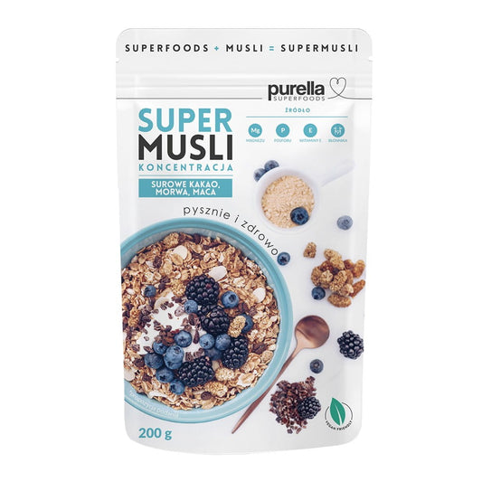 Super Müsli Konzentration von PURELLA FOOD, 200 g, mit gesunden Zutaten für einen energiereichen Start in den Tag