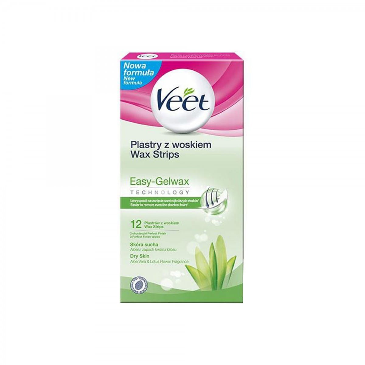 Easy - Gelwachspflaster mit Wachs für trockene Haut 12 Stück