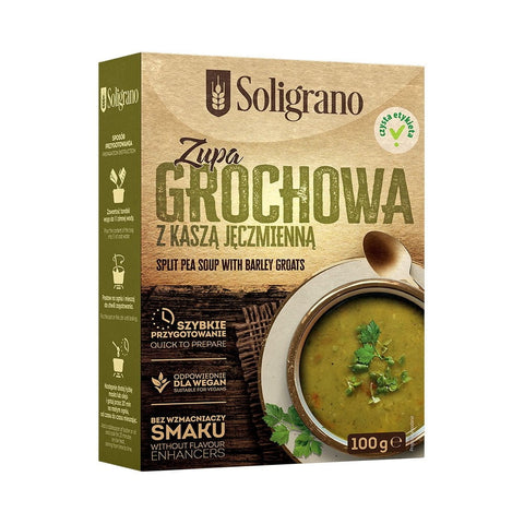 Erbsensuppe mit Gerste 100 g - SOLIGRANO