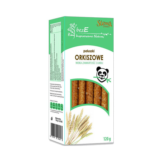 Dinkelsticks ohne E 120 g von STEMA, knusprige Dinkel-Snacks ohne künstliche Zusatzstoffe, ideal für gesunden Snack.