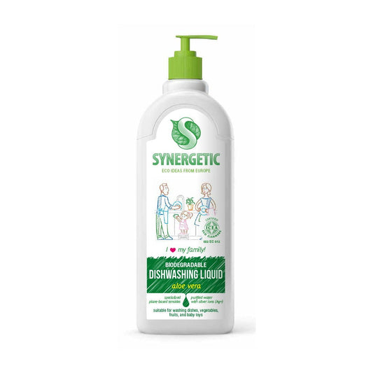 Biologisches Geschirrspülgel von SYNERGETIC mit Aloe Vera, 1 Liter, umweltfreundliche und sanfte Reinigung für Geschirr.