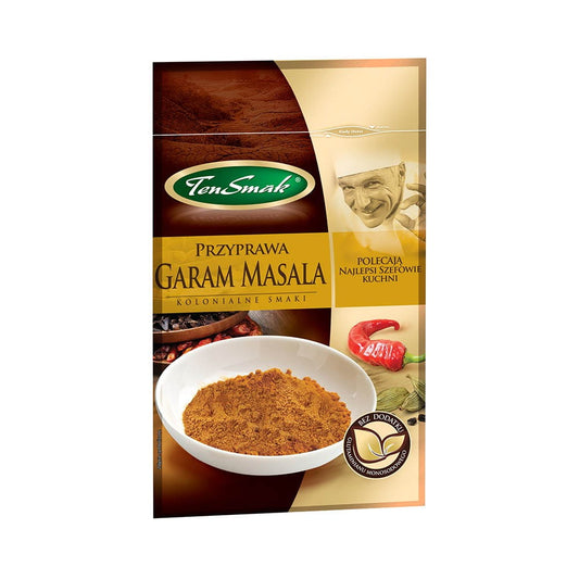 Gewürz: Gram Masala von TEN SMAK in 18 g Packung, aromatisches indisches Gewürz für vielfältige Gerichte.
