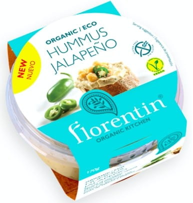 Verkauf glutenfreier Jalapeno-Hummus BIO 170 g - FLORENTIN