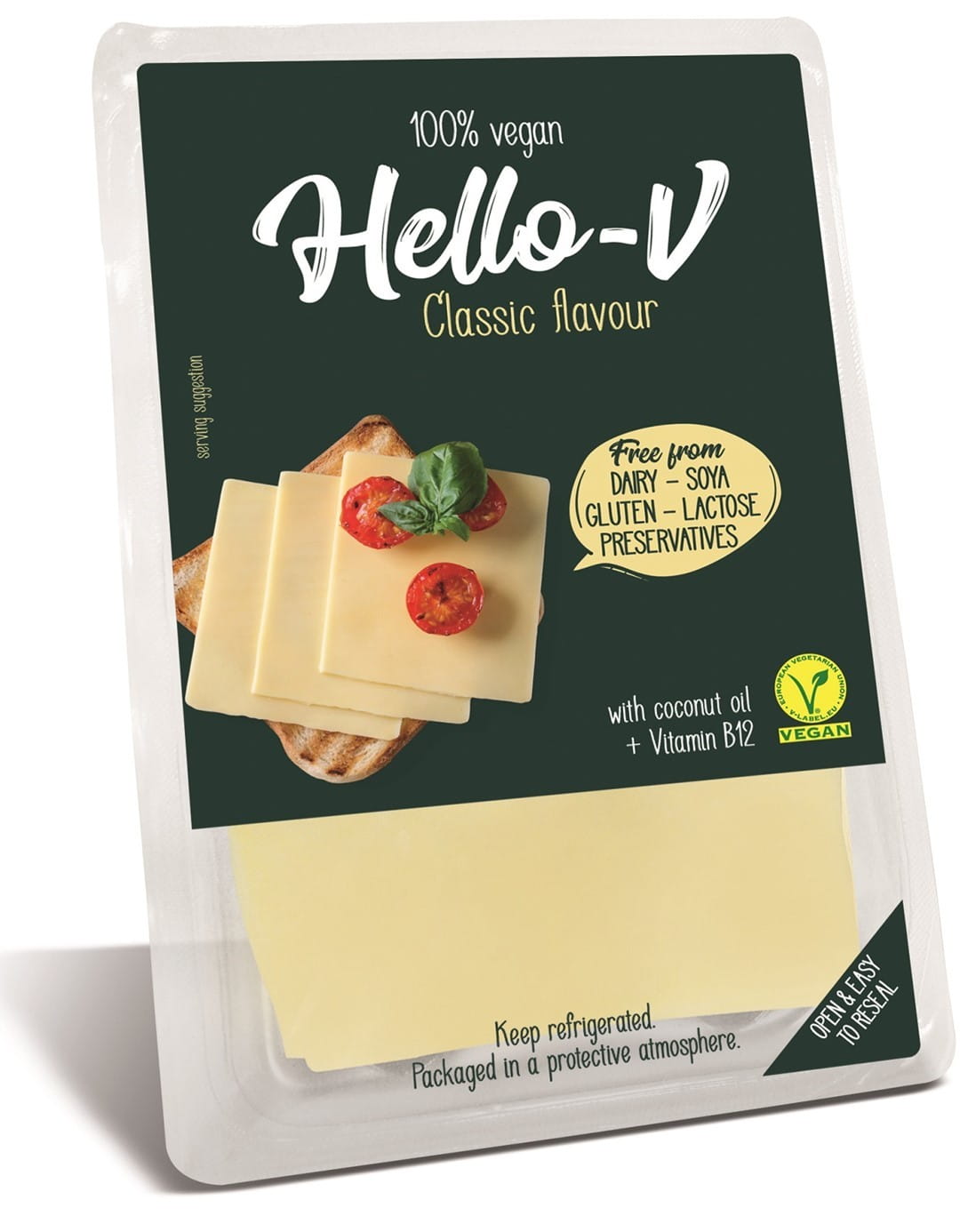 Eine pflanzliche Alternative zu Käse, Scheiben 140 g HALLO - V