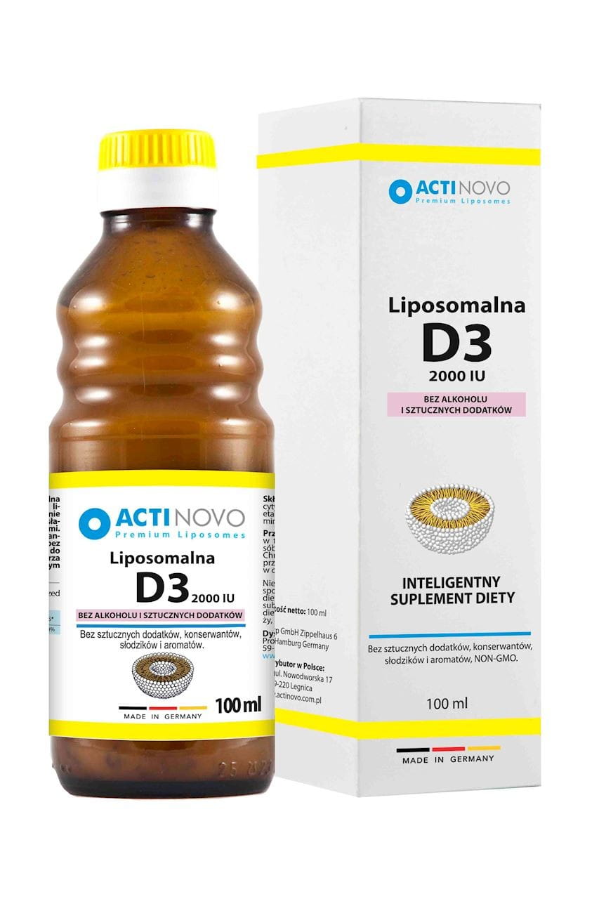 Liposomales Vitamin D3 2000 IE ohne Alkohol - 100 ml (50 Tage) - ACTINOVO