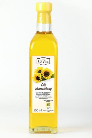 Kaltgepresstes Sonnenblumenöl 500ml OLVITA