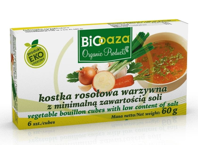 Gemüsebrühwürfel mit Mindestsalzgehalt BIO 60g - BIO OASIS Hoofdafbeelding