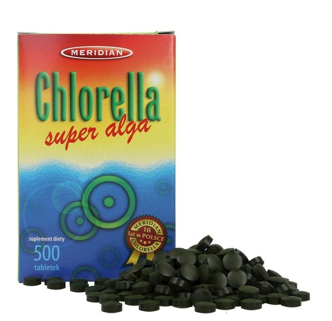 Chlorella Pressalge 500Tabl. (gebrochene Zellwand) MERIDIAN Hover Image