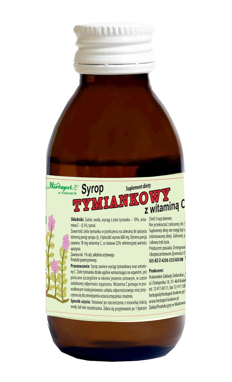Thymiansirup + Vitamin C 100ml HERBAPOL