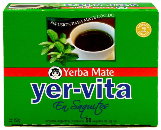 Argentyne Yerba Mate Yer - Vita Fix, 50 Beutel à 3g, traditionelle Kräuter für Energie und Erfrischung