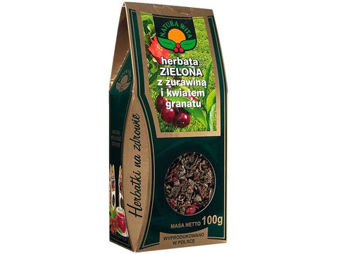 Grüner Tee mit Preiselbeere und Granatapfelblüte 100g WILLKOMMEN DIE NATUR