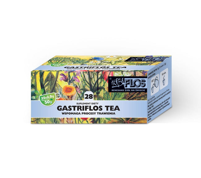 28 gastriflos tea fix 25 x 2g - unterstützt die Verdauungsprozesse von Kräuter - FLOS Hover Image