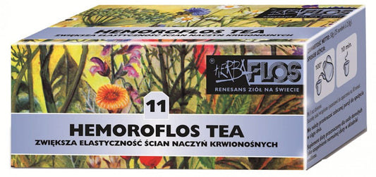 Hämorrhoiden Tee von HERBAVIS, 20x2g, pflanzliches Heilmittel gegen Hämorrhoiden, fixierte Kräuter in Teebeuteln