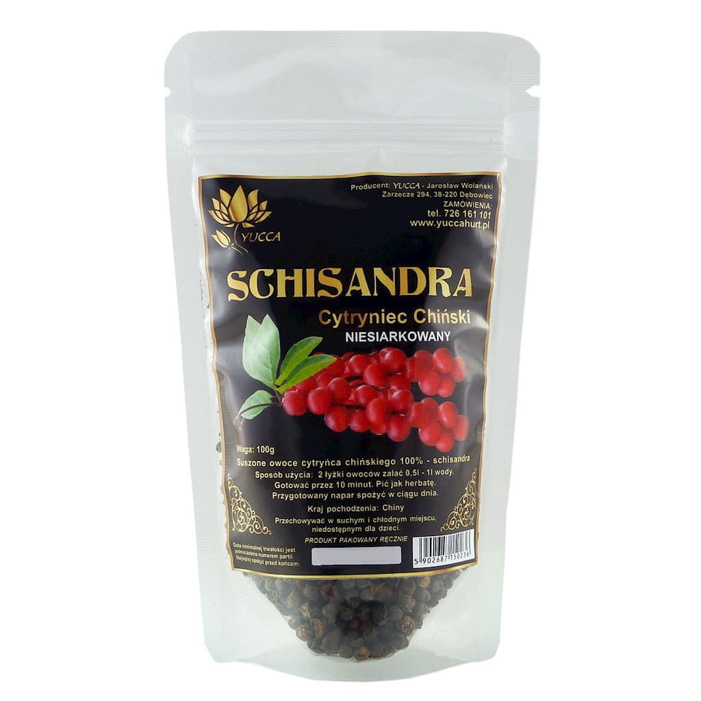 Schisandra - Chinesische Zitrone - Trockenfrüchte 100g PROHERBIS