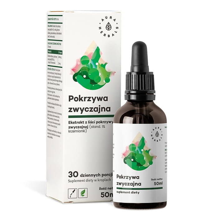 Brennnessel - Blattextrakt in Tropfen von 50 ml AURA HERBALS