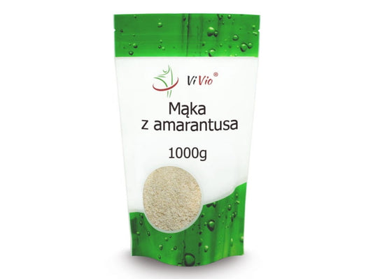 VIVIO Amaranthmehl 1000g, feines hellbraunes Mehl in Packung, ideal für glutenfreies Kochen und Backen